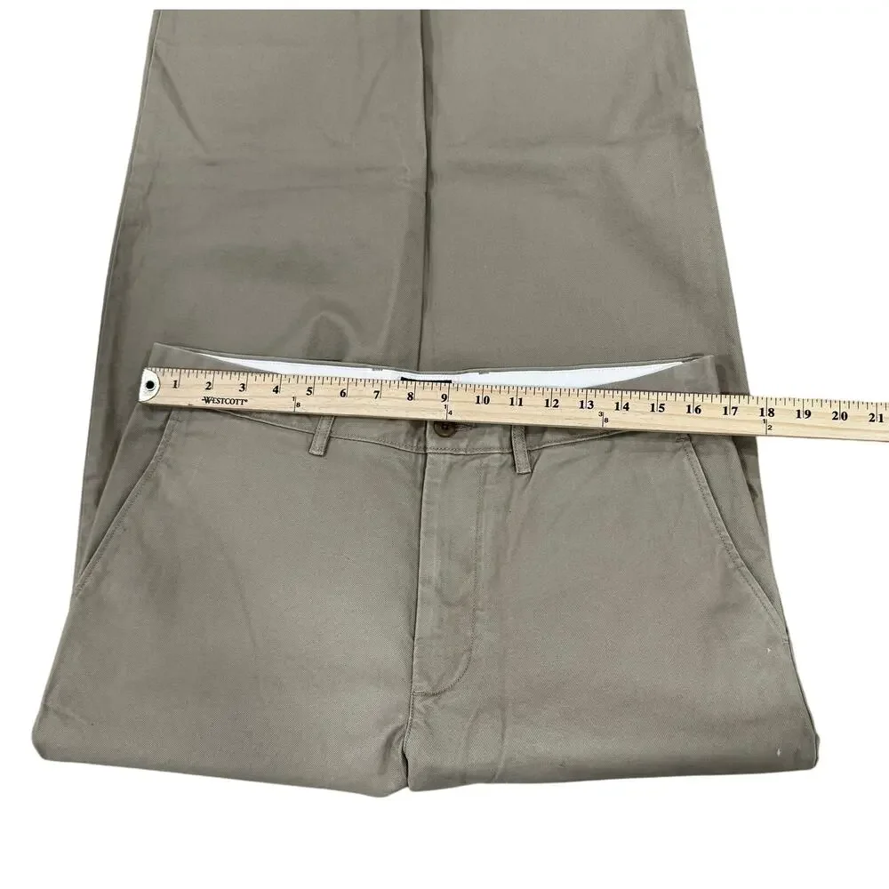 J Crew Men's Classic Casual Workwear Chino Pants Dill Green Cotton 32/30